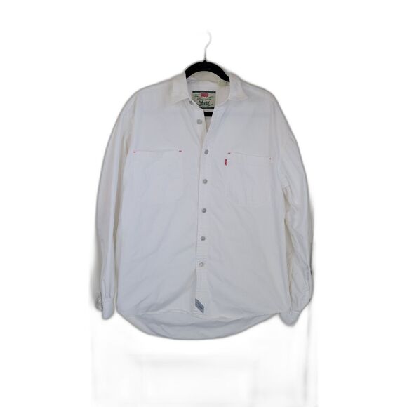 Levi's Vintage 90s White Long Sleeve Shirt - Picture 1 of 5